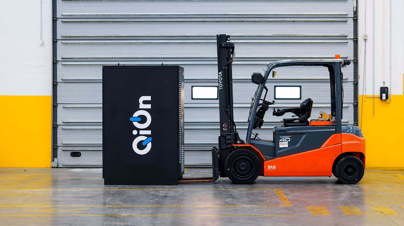 THUNDERCELL BESS being transported by forklift