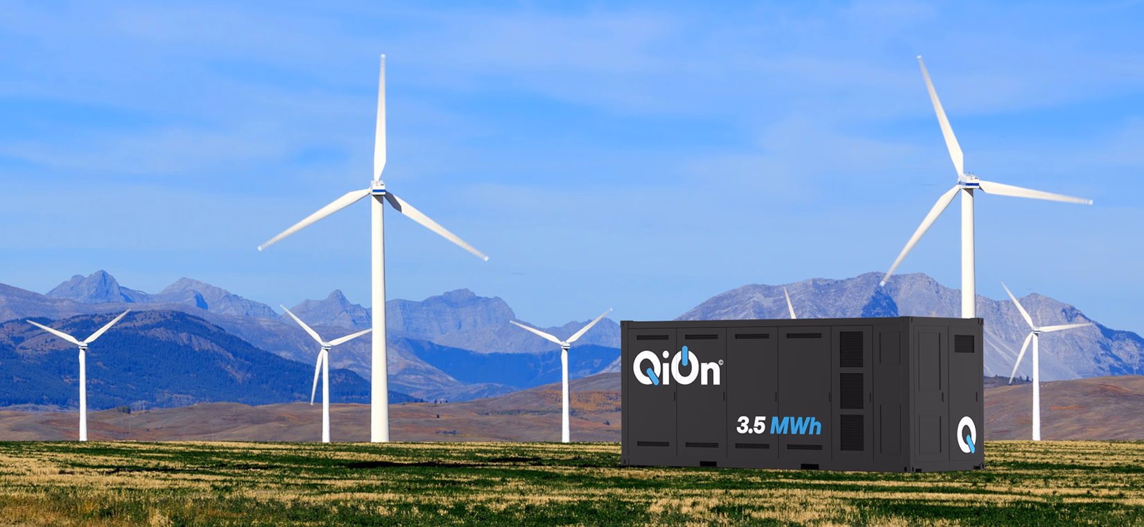 THUNDERSTORAGE 3.5 MWh with wind turbine installation