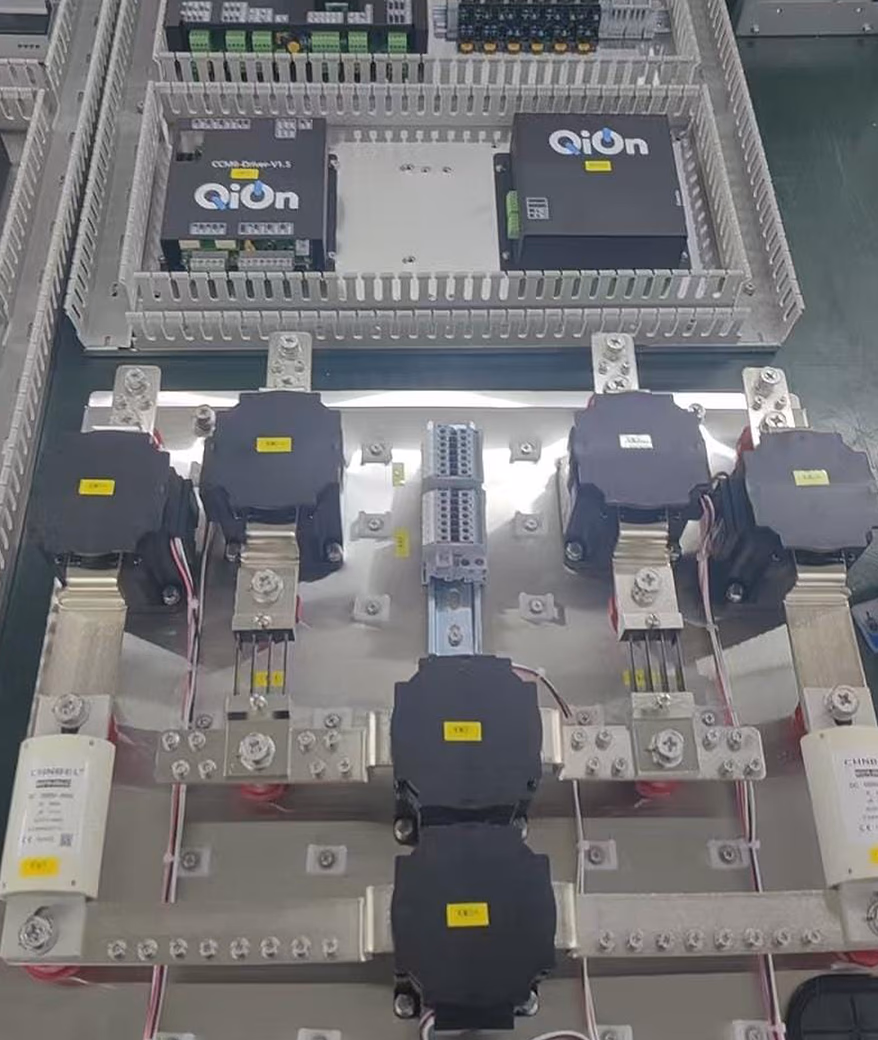 QiOn QUBE charging garbage truck in Ticino