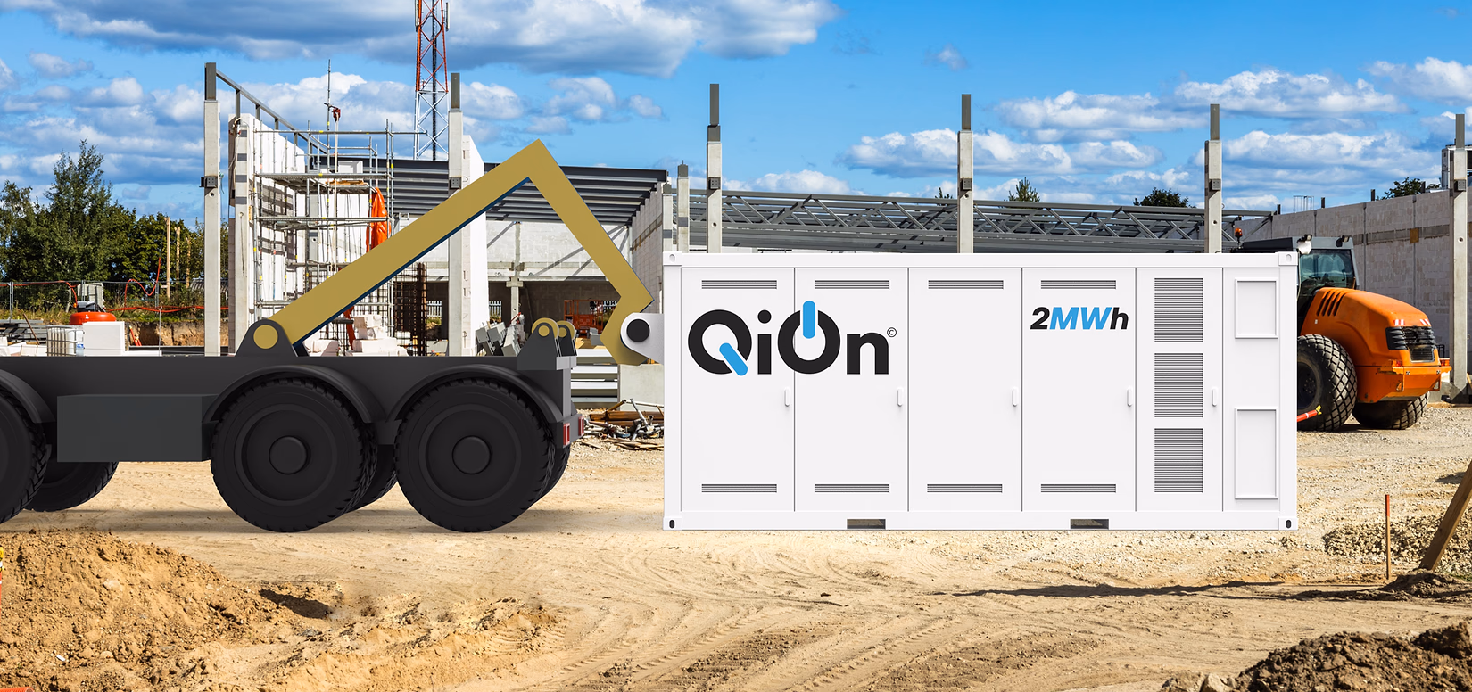 MEGABRIQ truck charging in parking