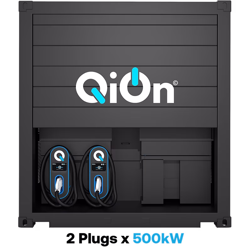 MEGABRIQ configuration with 2 plugs at 500 kW each