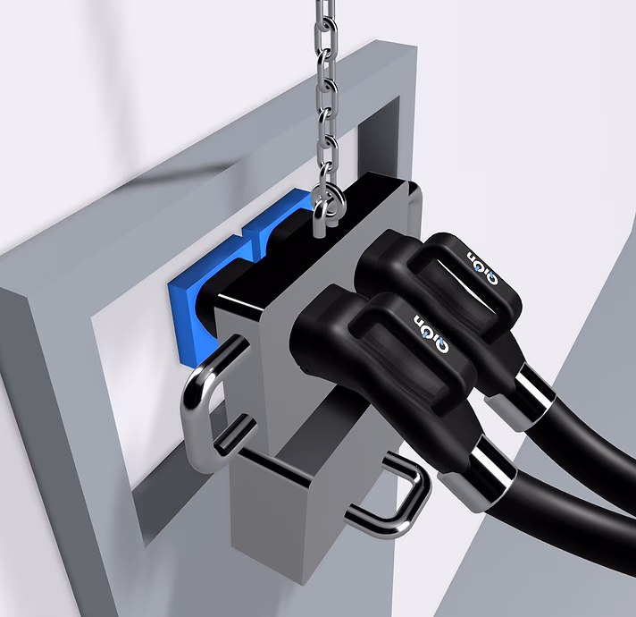 Double MCS multi-MW charger prototype render close-up by QiOn