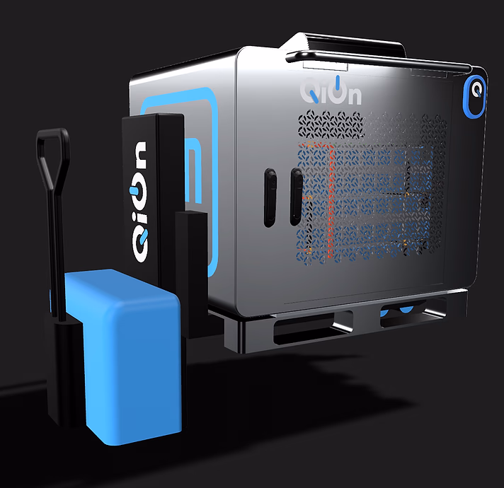 Mobile charger off-grid with forklift pocket by QiOn