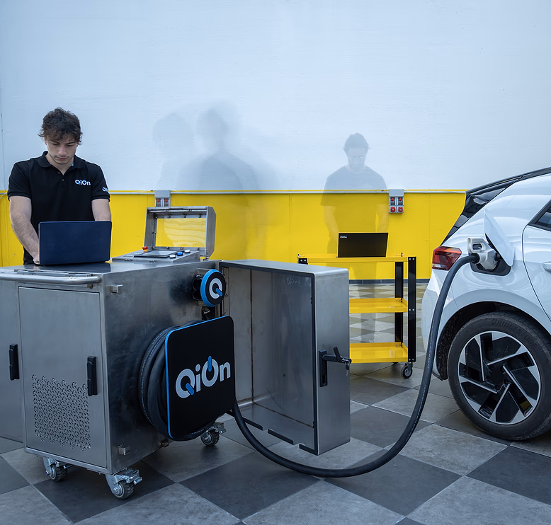 Test Cube ultrafast charger from QiOn R&D