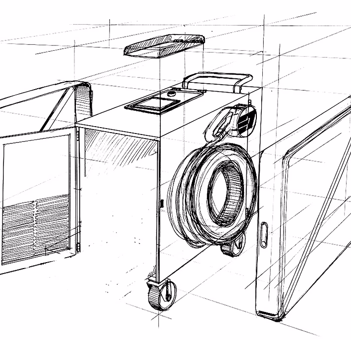 QUBE 3D rendering and digital design